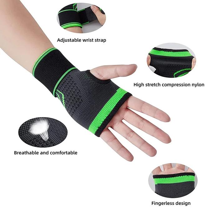 2pcs XL Wrist Brace Compression Hand Support Gloves Carpal Tunnel Palm