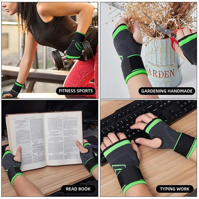 2pcs XL Wrist Brace Compression Hand Support Gloves Carpal Tunnel Palm