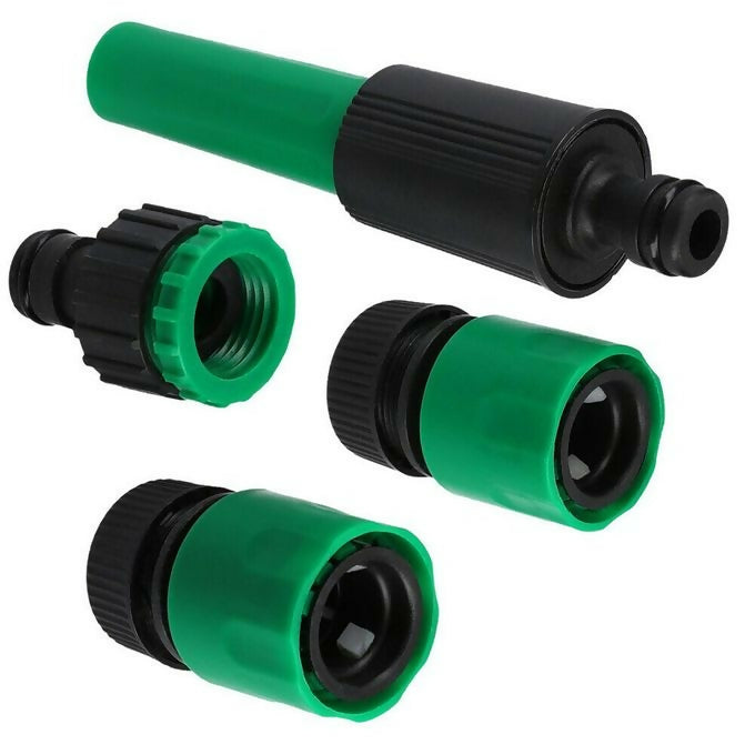 4pcs Set Adapter Hose Connector Pipe Tube Irrigation 1/2 High Pressure Plastic Quick Connect Garden