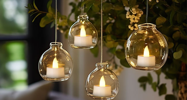 24Pcs/Set Flameless LED Candle Creative wishing Led Tea Light Warm White Flameless Candle Halloween Christmas Decor Candle Light