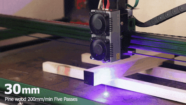 NEJE E80 130W Fixed-Focus Laser Module for Cutting and Carving - Matrix Optical System - Top-notch Undamaged Diode Structures
