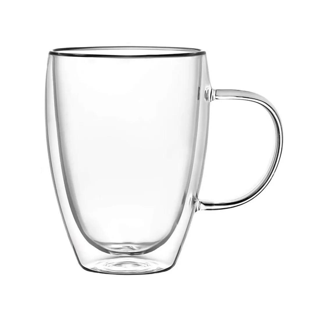 Double Walled Glass Mug 350ml