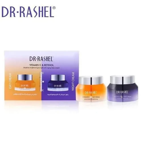 DR RASHEL Vitamin C & Retinol Day & Night Face Cream -2 Pack