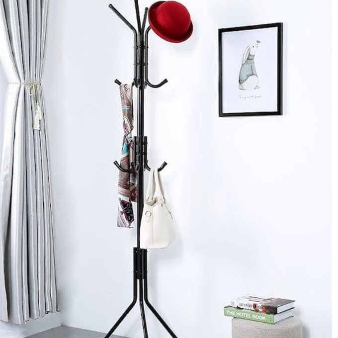 170cm high metallic coat or bags hanger stand