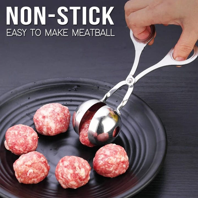 Stainless Steel Meat Baller Meatball Maker Scoop DIY Mold Scissor Design