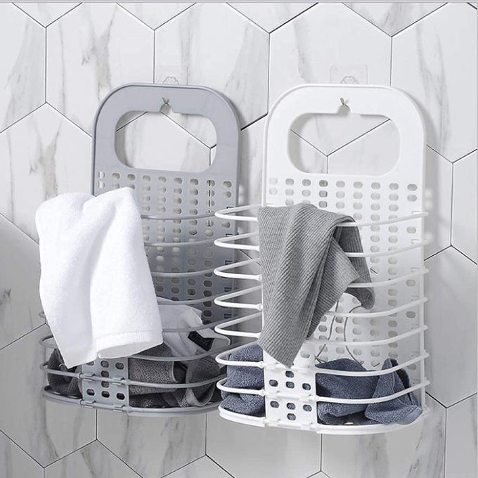 Collapsible Plastic Small Dirty Laundry Hamper Basket