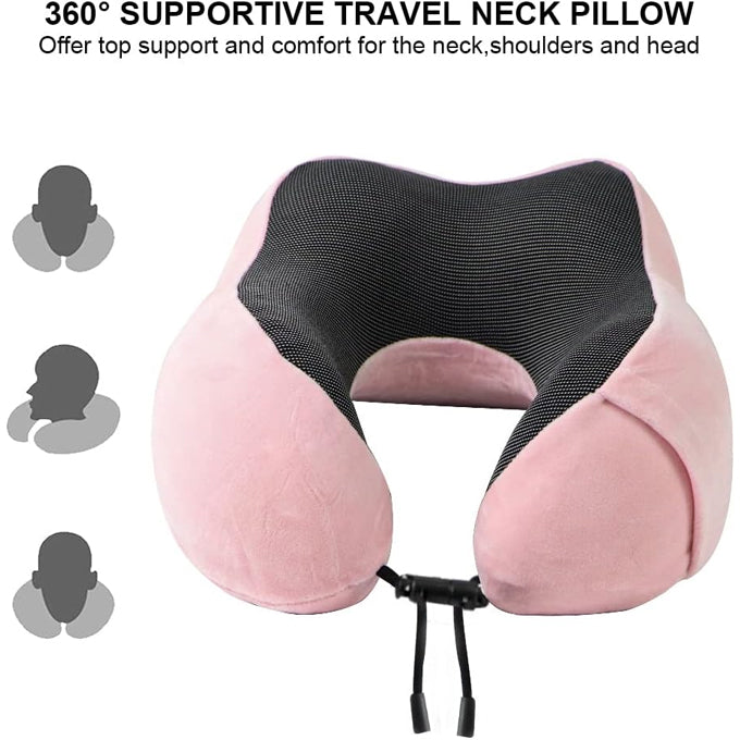 Memory Foam Neck Pillow for Napping Neck pillow for Ergonomic Head and Neck Support