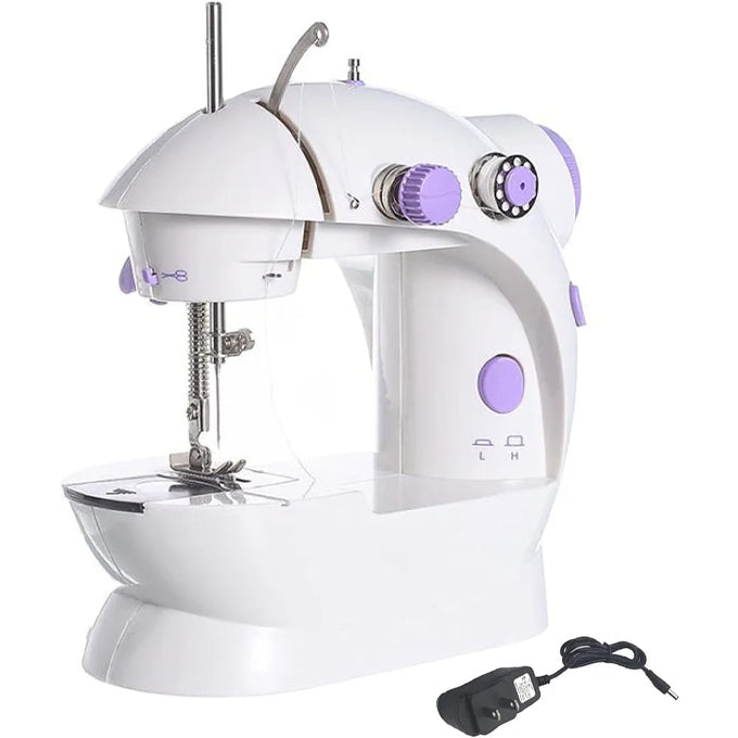 12 Built-in Stitches Small Sewing Machine Double Threads and Two Speed Multi-function Mending Machine with Foot Pedal for Kids, Women