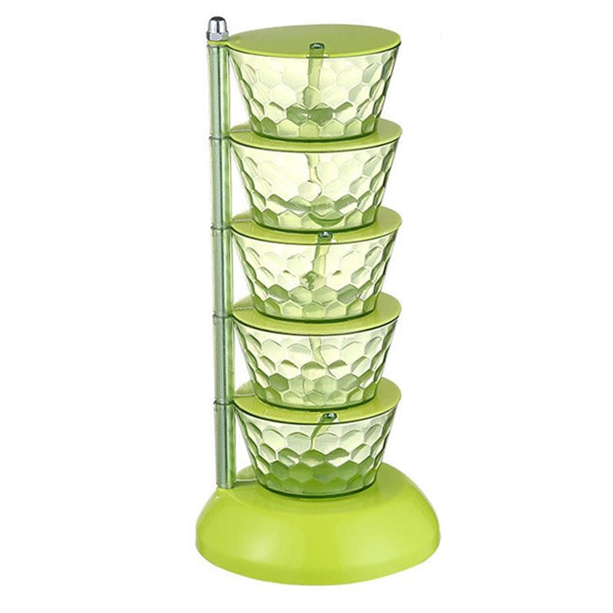 Rotating spice seasoning stand, 5 layer