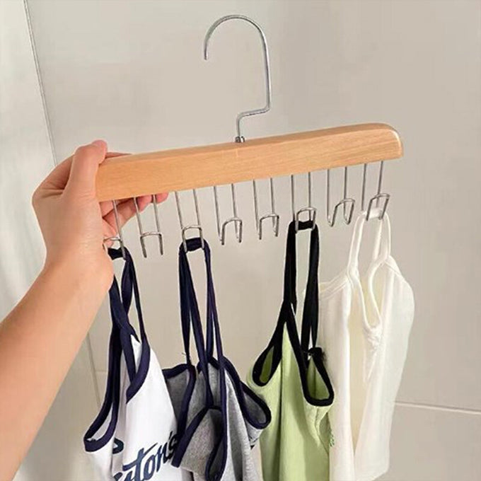 Multifunctional Underwear Vest Sling Hanger, 360-degree 8-Hook Hanger