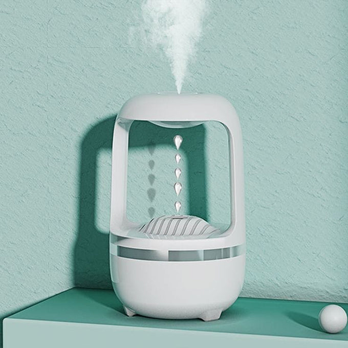 Anti-Gravity Water Drop Humidifier with Aromatherapy - Desktop Air Diffuser