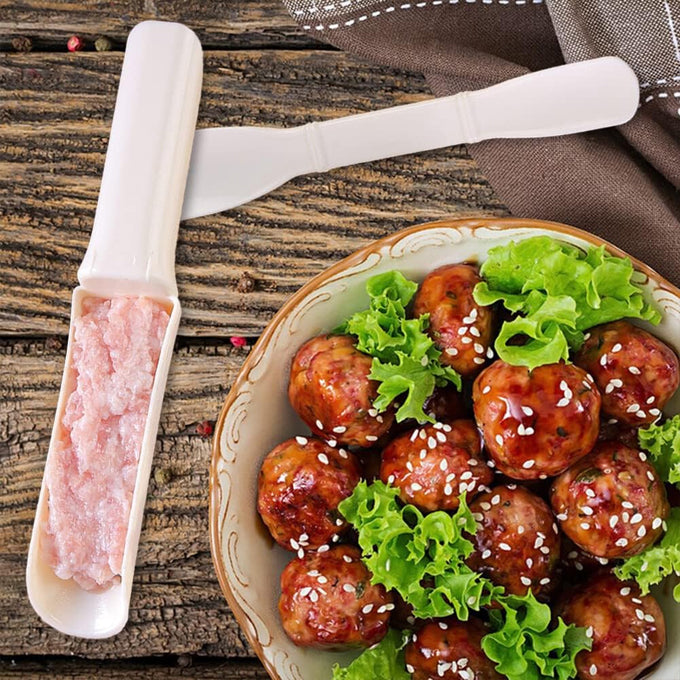 Creative Kitchen Meatball Maker Multifunction None-Stick Meat Baller with Cutting Spade