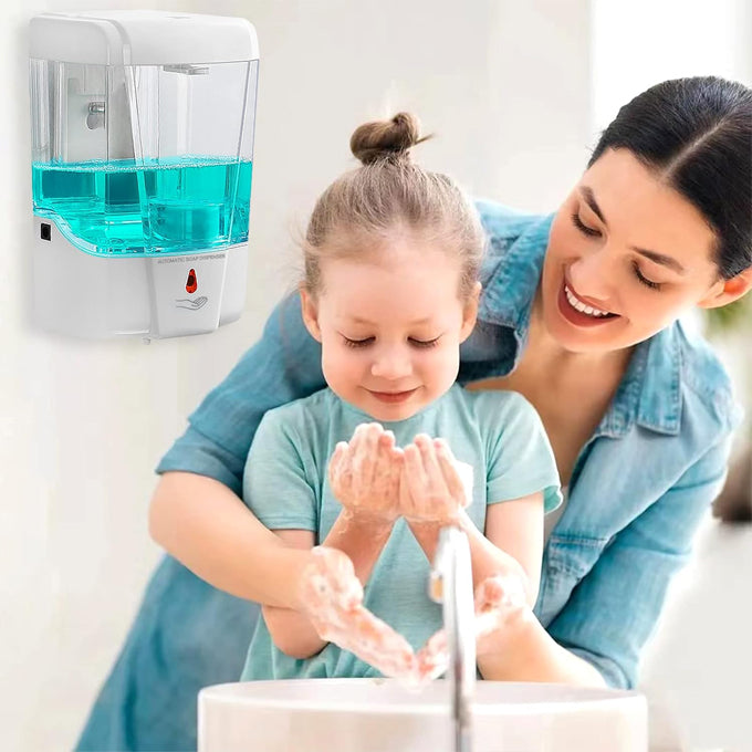 Touchless Automatic Hand Sanitizer Dispenser, Gel Wall Mount Hands Free Soap Dispenser Mounted 700ML