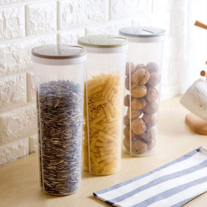 Large Cereal Dry Food Container Keeper Air-Tight Pasta Noodle Grain Bean Rice Food Storage