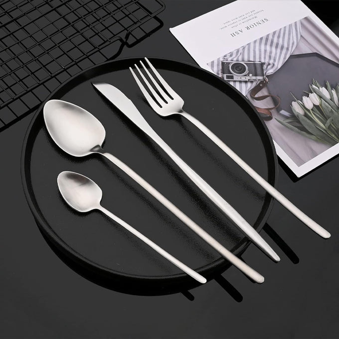 Slim Feng silver stainless cutlery