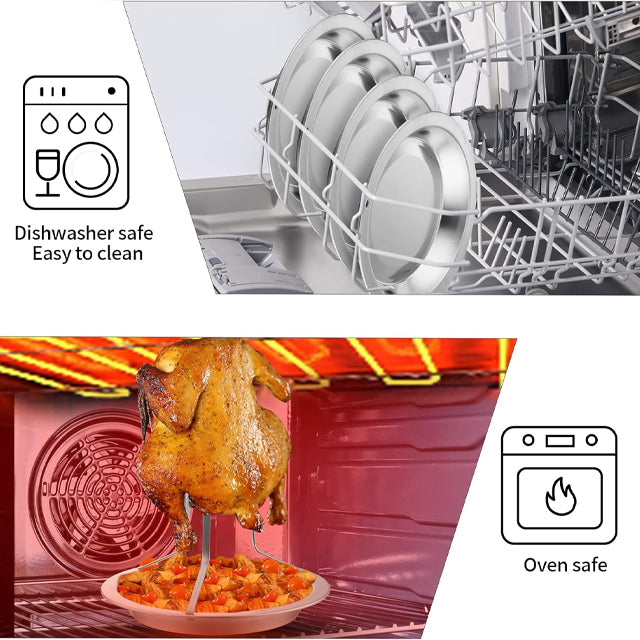 Stainless Steel Chicken Roaster Rack Beer Can Chicken Stand