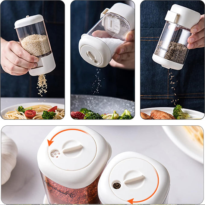 Seasoning Bottle Rotary Seal Salt Tank for Sugar, Salt, Pepper and Other Spices