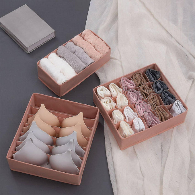 3Pcs Underwear Organizer Multilayer Space-Saving Storage Organizer