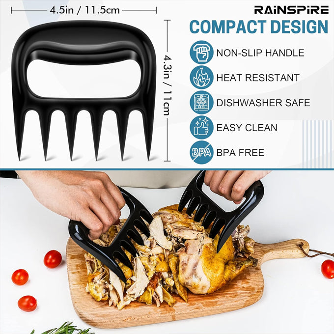 Meat Claws For Shredding, Heavy Duty Bear Claws For Shredding Meat, Chicken Shredder Tool