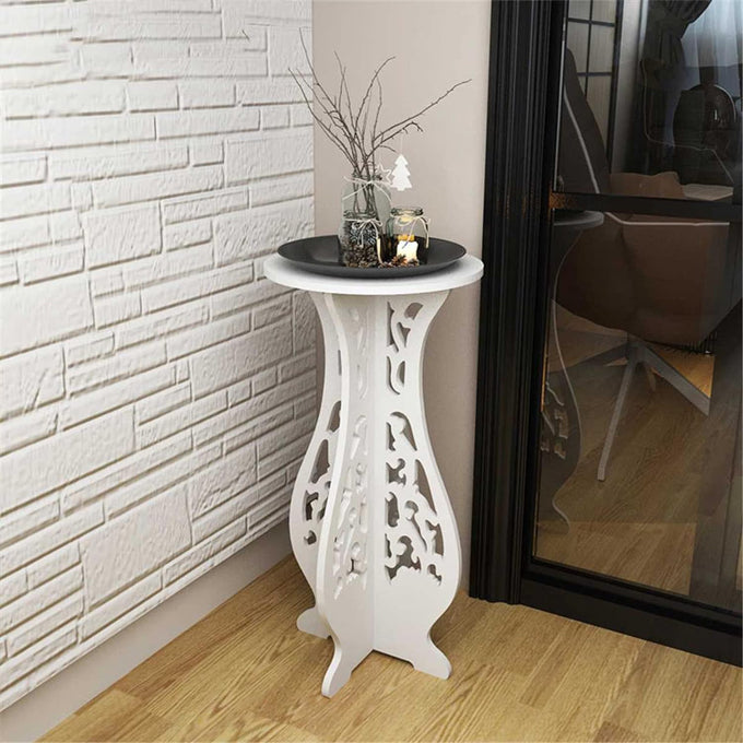 Board Flower Plant and Vase Stand Display,Round Table Plants Flower Stand