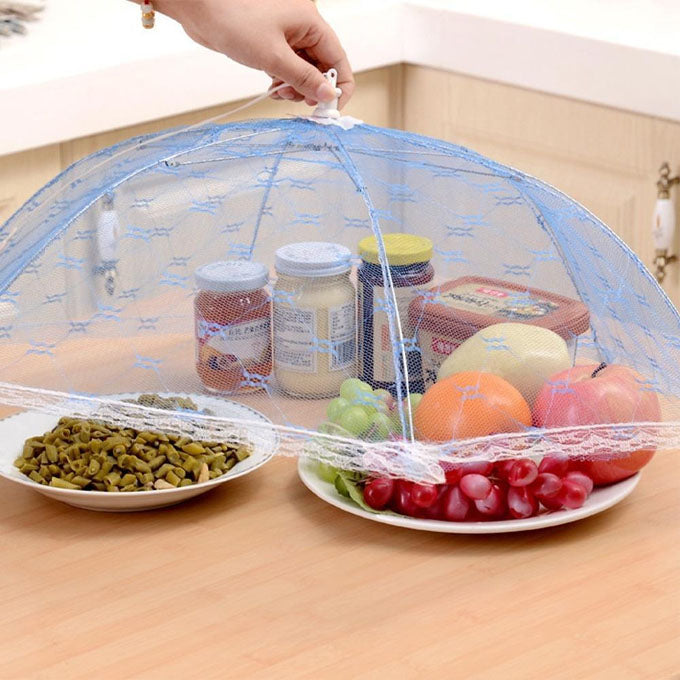 Umbrella Fly Food Covers for Picnics, Parties, BBQ, Camping, Reusable and Collapsible