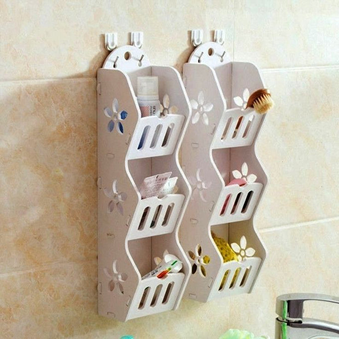 Wall-mounted Shelf Cosmetic Wall Hanging Organizer Storage Rack For Bathroom Cosmetics Makeup Durable Rack