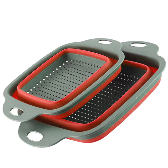 Collapsible Strainer Colander Silicone Kitchen Sink Drainer Tool