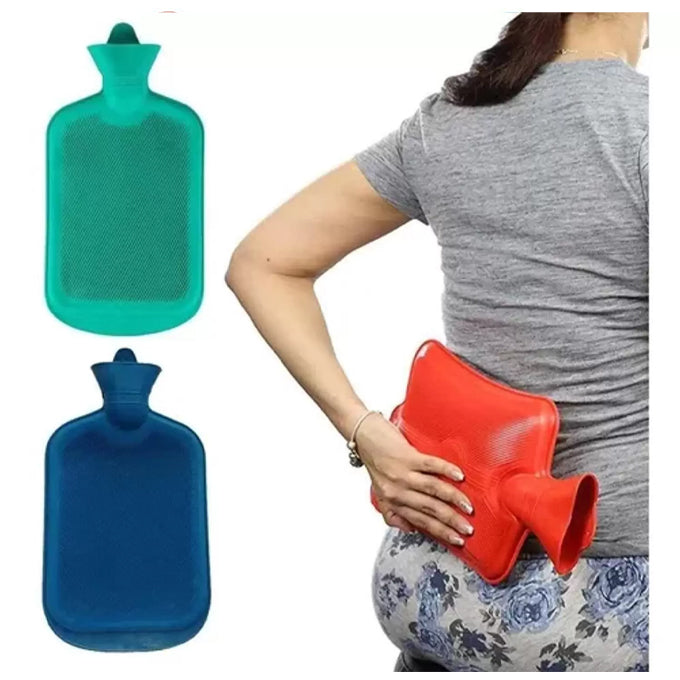 Hot Water Bag for Pain Relief, Leak Proof Water Bottle for Cozy Night, 1.75L