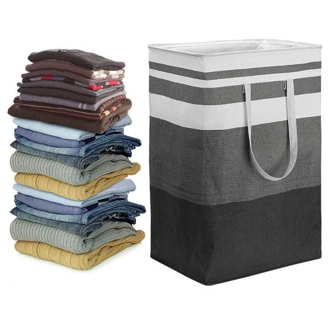 72L canvas collapsible laundry/multi-purpose baskets