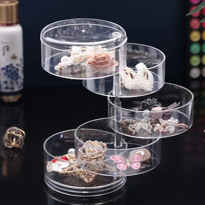 4 layer rotating accessories storage box