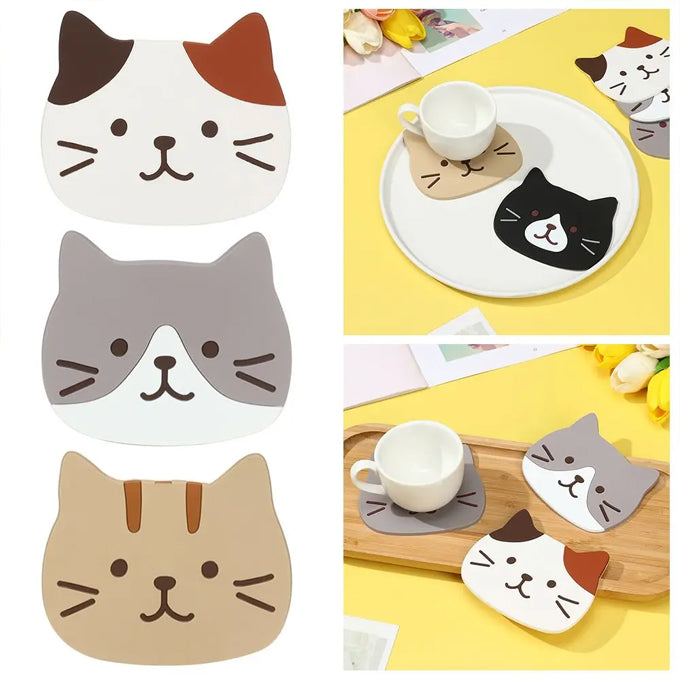 Cat Coasters Mug Cushion Tea Cup Pad