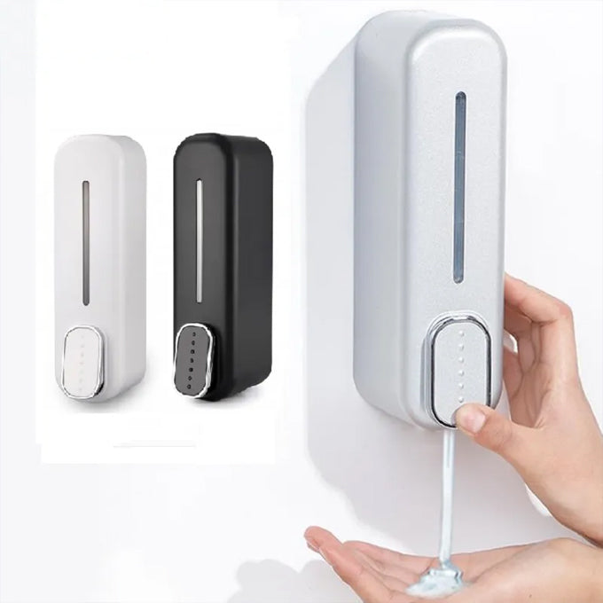 Multi Purpose Wall Mounted Abs Plastic Bathroom Soap Shampoo Conditioner Lotion Sanitizer Gel Dispenser