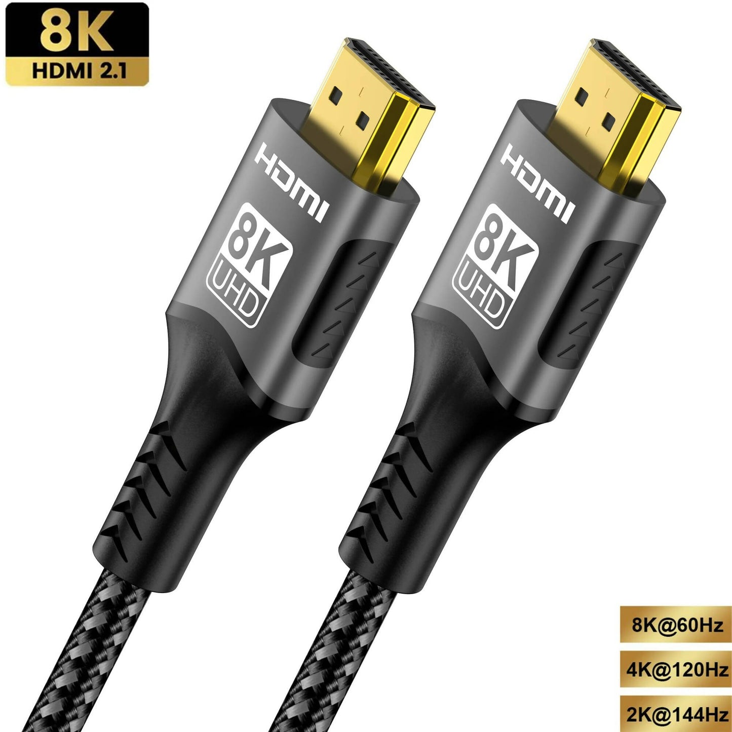 8K HDMI 2.1 Cable 4K@120Hz 8K@60Hz 48Gbps EARC ARC HDCP Ultra High Speed HDR For RTX Video Cable PC Laptop Projector HD TV PS5