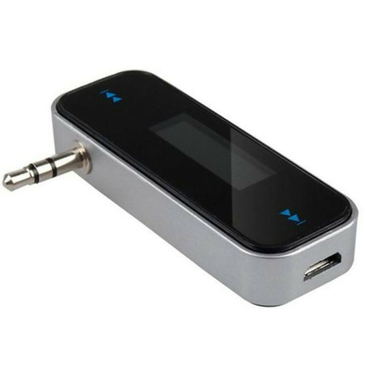 New 3.5mm In-Car Handsfree LCD Audio FM Transmitter for Smartphone Universal