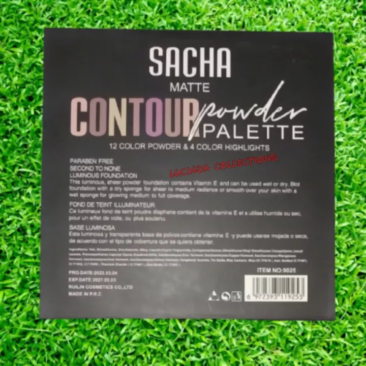 Sacha 16 Matte Contour Powder Palette