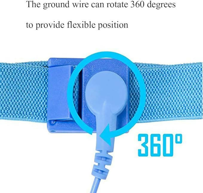 Anti Static Wrist Strap Adjustable ESD Static Band for Working on Sensitive Electronic Devices Phone Computer Repair