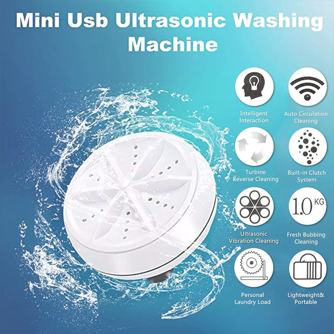 Mini Washing Machine,Ultrasonic Turbine Washing Machine,Portable Turbo Washer