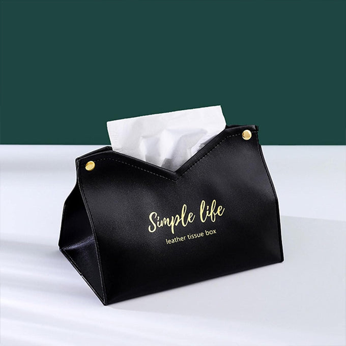 Simple life leather serviette holder, Triangular Facial Tissue Case Holder