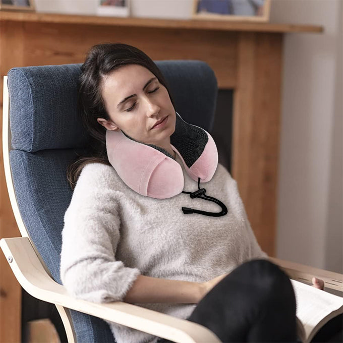 Memory Foam Neck Pillow for Napping Neck pillow for Ergonomic Head and Neck Support