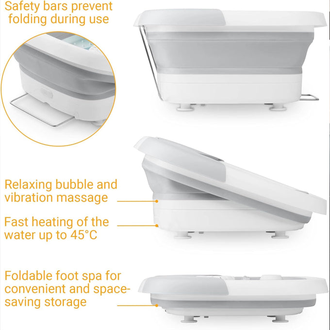 Foot Massage Bucket, Heating Foot Bath Machine Folding Foot Soaking Bucket