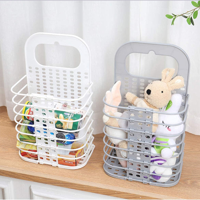 Collapsible Plastic Small Dirty Laundry Hamper Basket