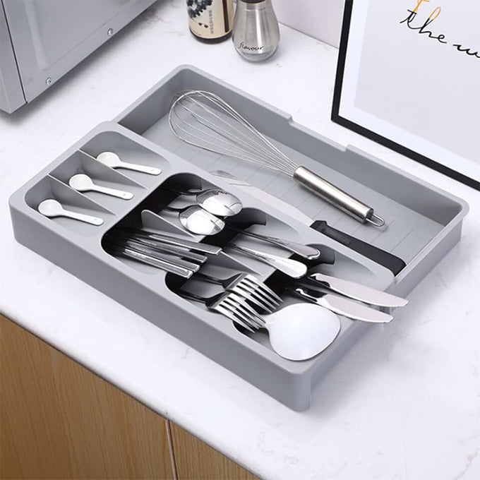 Big size 56cm Expandable cutlery gadgets drawer organizer