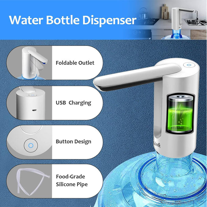 Foldable long spout automatic water dispenser