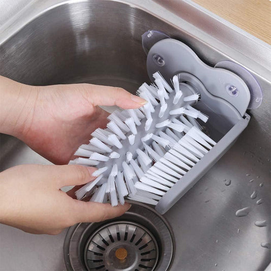 Cups or tumbler cleaning brush that cleans inside and outside at once