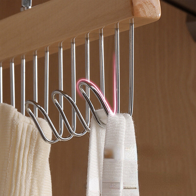 Multifunctional Underwear Vest Sling Hanger, 360-degree 8-Hook Hanger