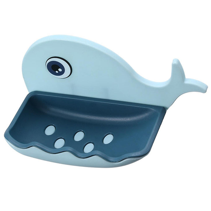 Cute Whale Shape Wall-Mounted Soap Tray