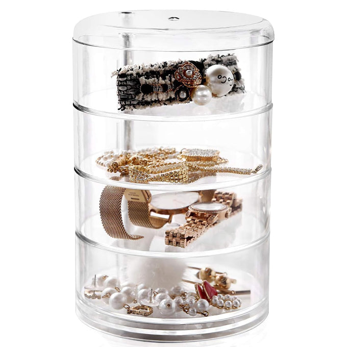 4 layer rotating accessories storage box