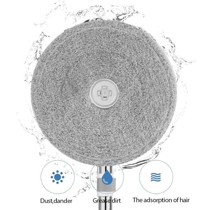 Water Separate Spin Mop System with Round Shape Bucket 360° Flexible for Clean and Dirty Water