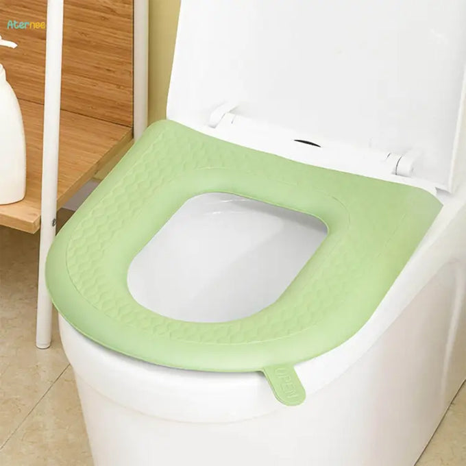 Bathroom Toilet Seat Cover Comfort Durable Thicker Washable Self Sticky