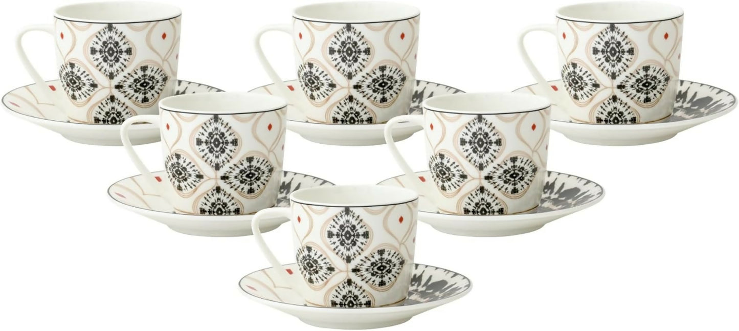 12pc Porcelain Espresso Cup Set 150ml